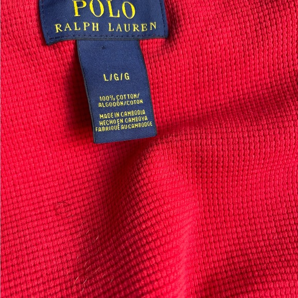 Ralph Lauren Red Sweatshirt Size Large Crewneck - Picture 8 of 8